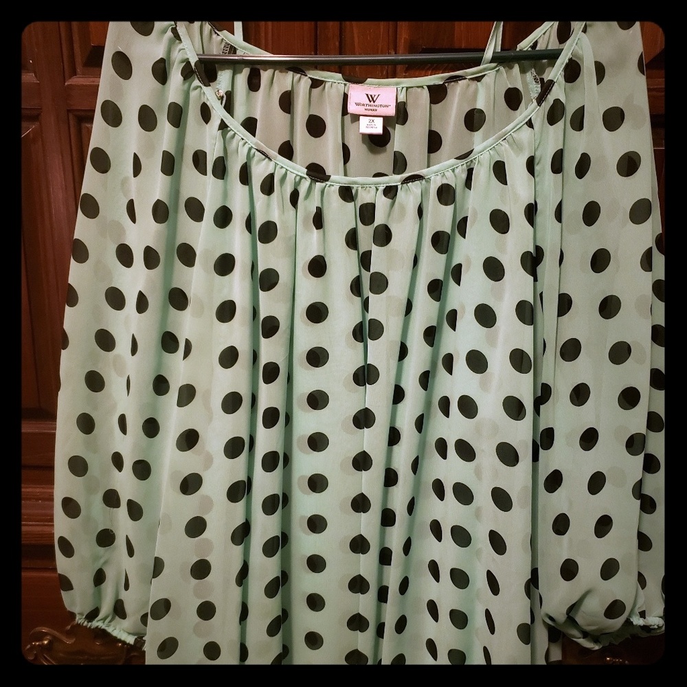 Dress shirt with matching camisole